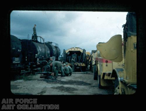 FUEL DUMP NEAR METZ - 1951